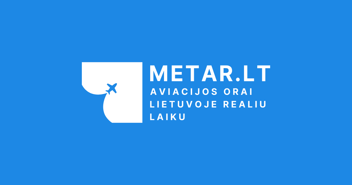 Sukūriau nemokamą METAR ir TAF svetainę – metar.lt